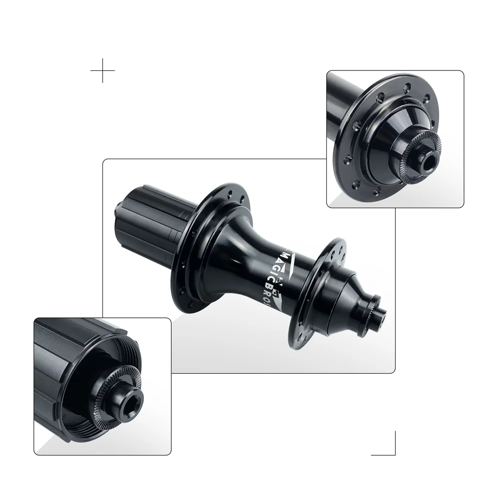 Magicbros Front 20 Rear 24 Aluminum Alloy 4 Sealed Bearing Rim Brake Road Bike Hub with Quick Release Lever
