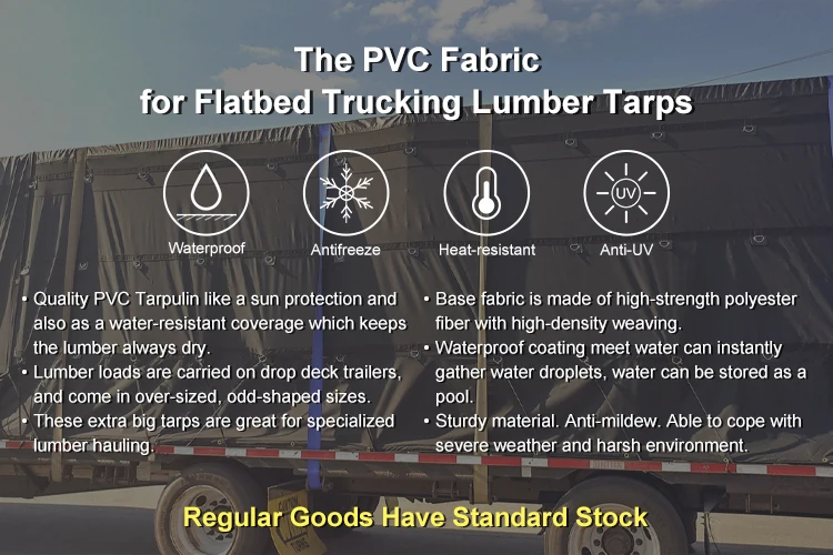 18oz 610gsm Rip-stop PVC Coated Tarpaulin Vinyl Tarp Fabric Flatbed ...