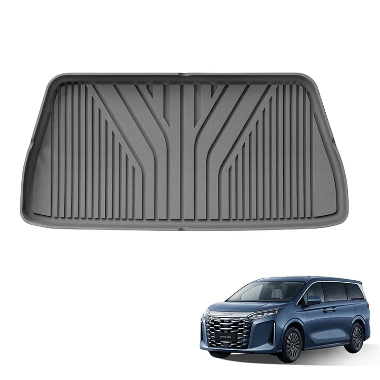 MPV Accessories for BYD Xia M9 TPE Rear Trunk Mat Anti Slip Rubber Trunk Cargo Liner New Energy Vehicle Accessories