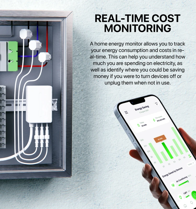 Zwave Digital Energy Meter Energy Meter Three Phase Multifunction Energy Meter With App