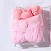 14pcs pink hair band puff set