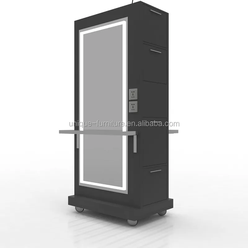 Modern Barber Stations Hair Salon Mirror Station Hairdressing Mirrors Furniture for