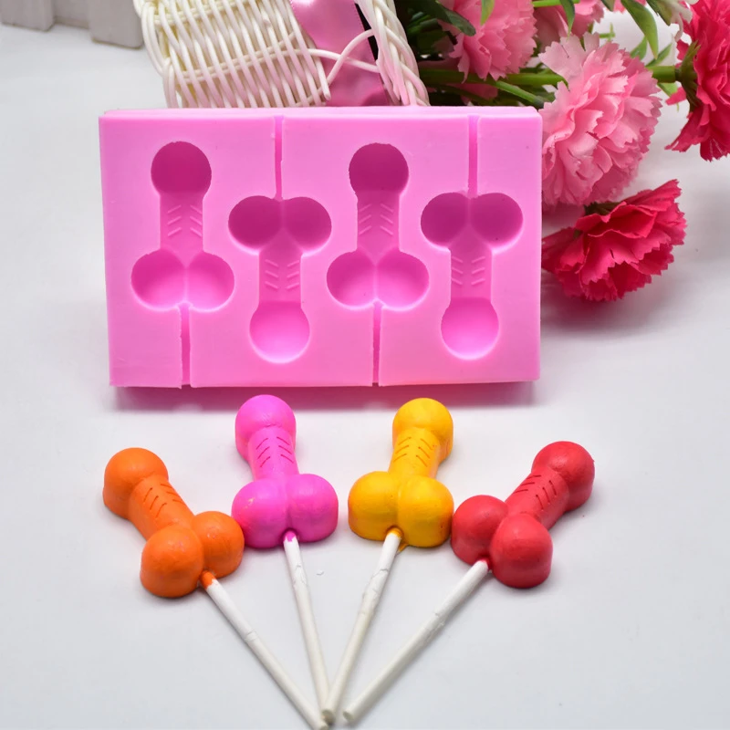 Cake Candy Mold Ice Popsicle Soap Mould Chocolate Penis Shape Silicone  Resin