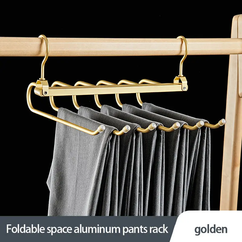 Space-Saving Luxury Aluminum Pants Hanger