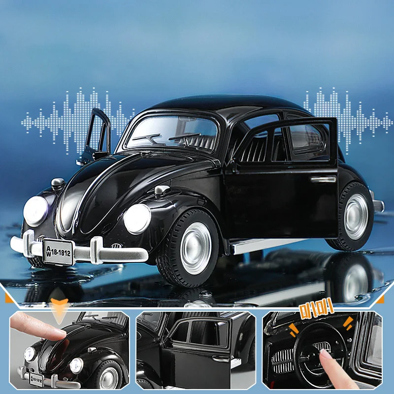 1:18 1955 Beetle Vintage Alloy Diecasts - High Detail Toys