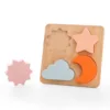 Bamboo silicone cloud plate