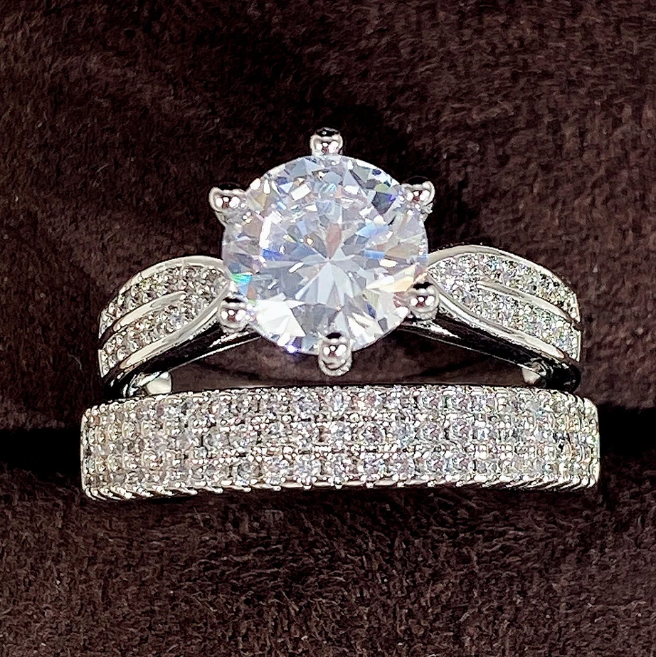 Lot De 50 Bagues Fantaisie En Zircon Cubique Pour Femme – Plaqué Argent, Tailles Variées 16-20mm – Idéal Pour Mariage Ou Soirée