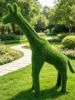 Topiaire en gazon artificiel Girafe Verte
