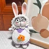 Purple suspender sugar rabbit