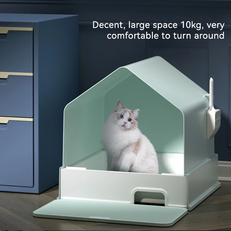 Litter Box Fully Enclosed Oversized Deodorant Cat Toilet Spatter-proof Enclosed Litter Box Large Litter Box Baby Cat supplier