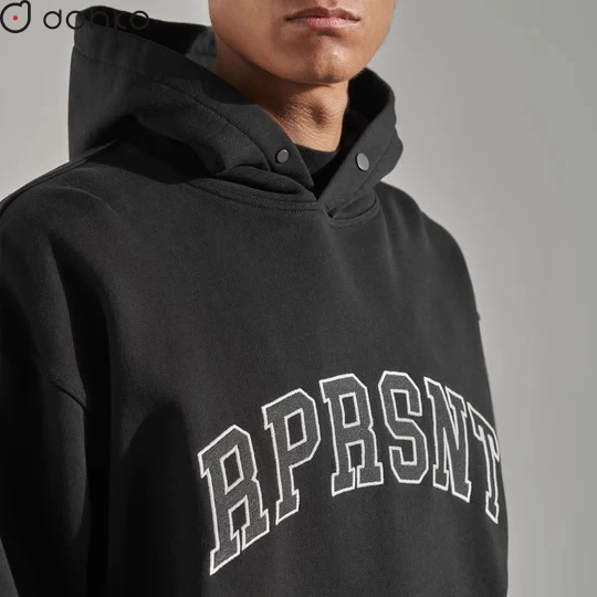 Custom High Quality Hoodie Without Strings Heavy Weight 460 Gsm Street