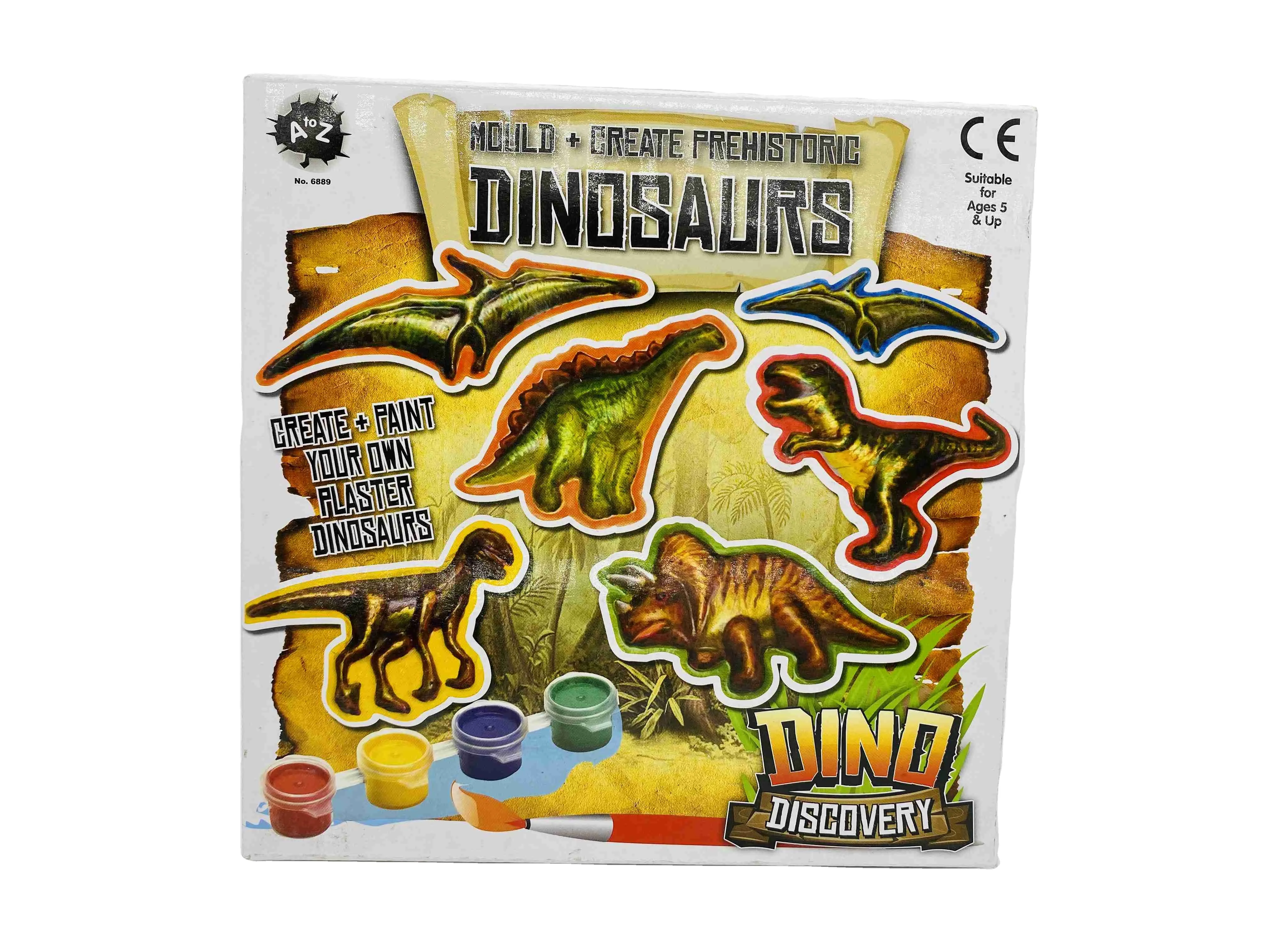 Детская игрушка для рисования, набор цветов для рисования динозавров, форма для динозавров «сделай сам», Детские Поделки, набор для рисования, подарок для девочек и мальчиков