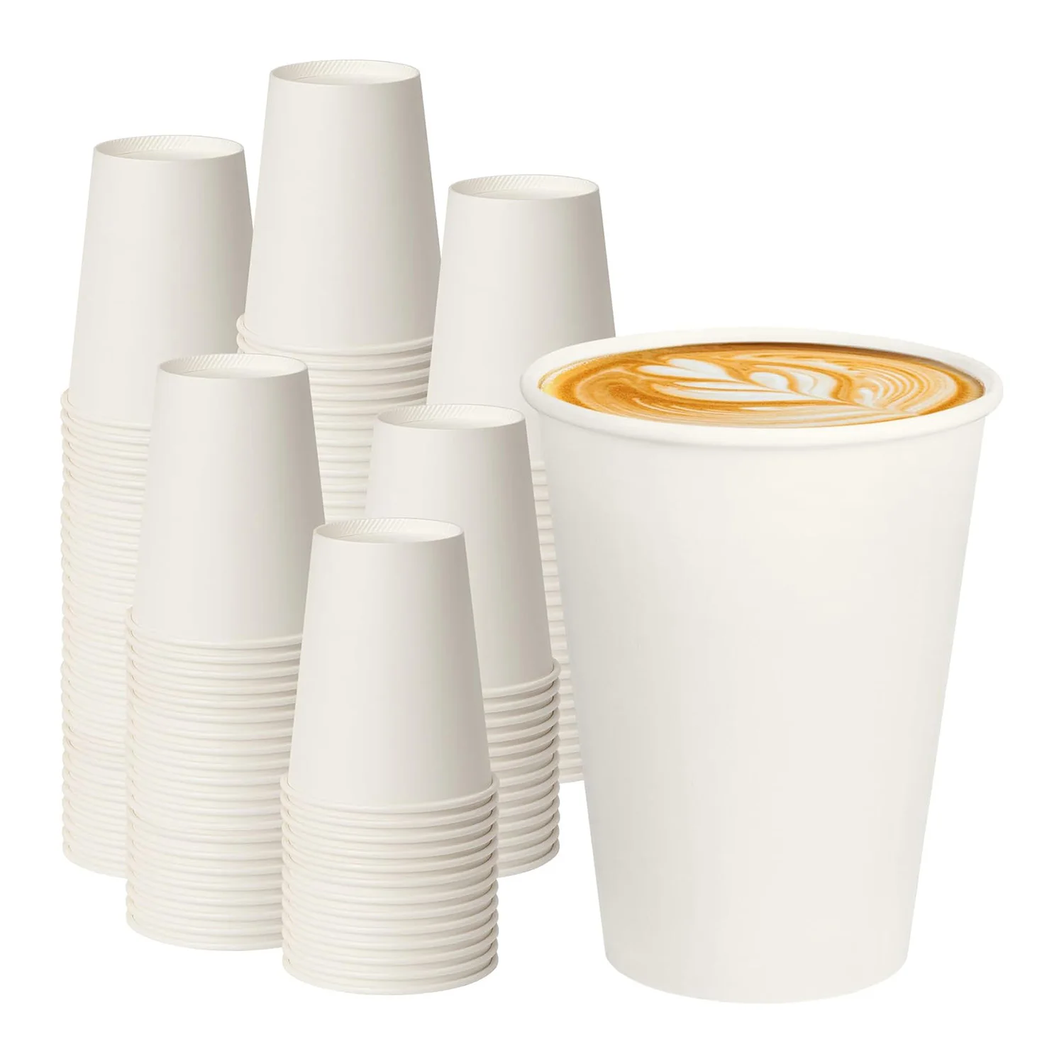 Heat-Resistant Paper Cup Custom Printed Disposable Coffee Cup 10oz 12oz Eco Friendly Packaging for Hot Drinks