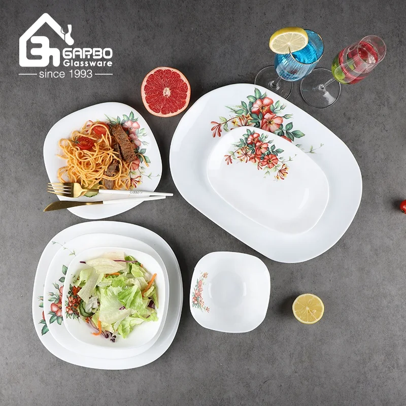 Eco-friendly Opal Glass Dinnerware - Durable & Stylish