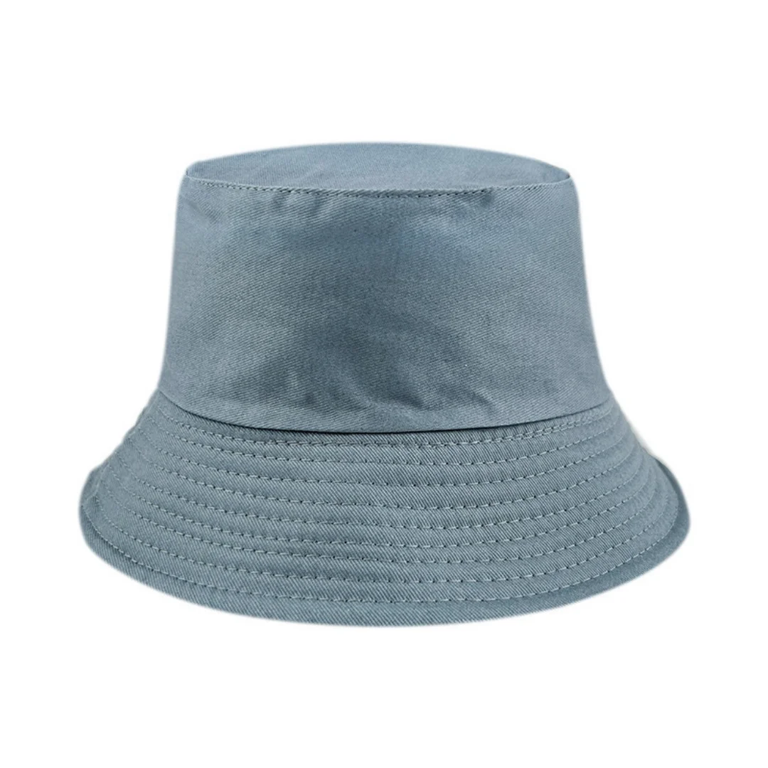 Basic Bucket Hat Simple Solid Color Design Comfortable Breathable Sun Shade Daily Leisure Outdoor Universal