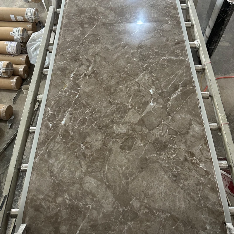 Interior Waterproof Pvc Marble Panel Board Kitchen Floor Tiles Uv Mable