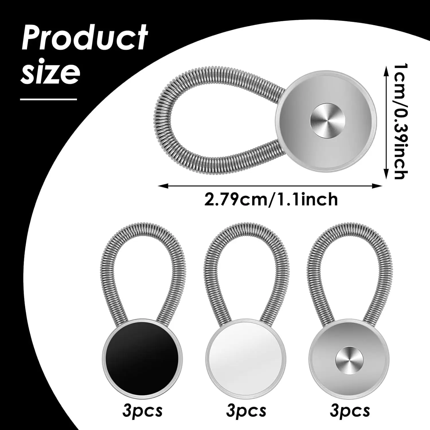 Collar Extenders Elastic Button Extender Neck Extenders for Shirt Pants Dress Trouser Favors