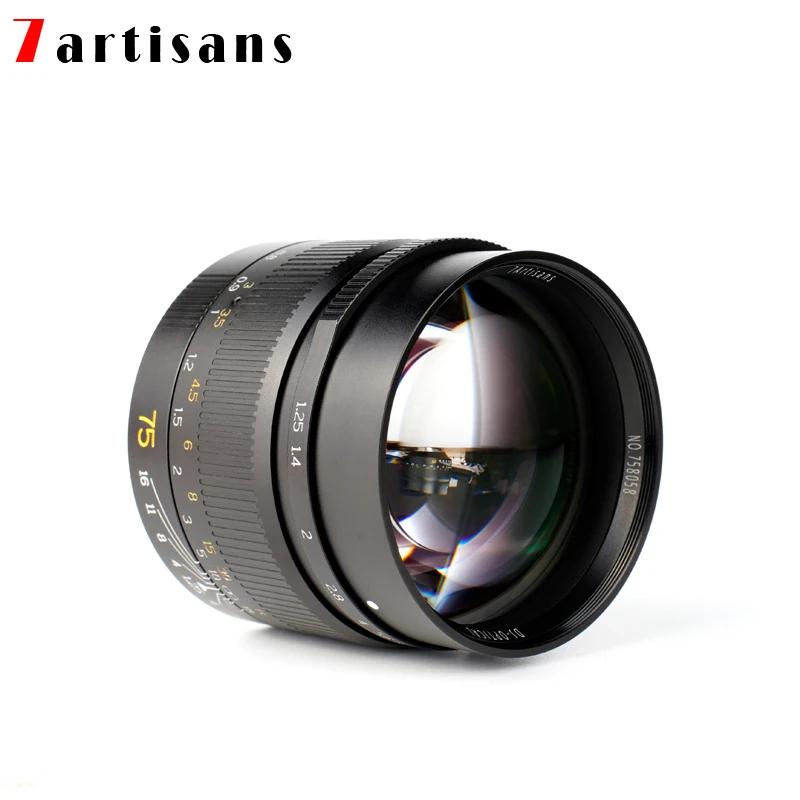 7Artisans 75mm F1.25 Manual Focus Leica M-Mount Lens