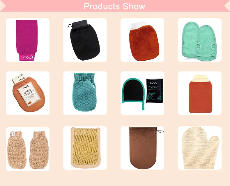 Bio Linen Natural Copper Fiber Combination Hammam Sponge Korean Bath