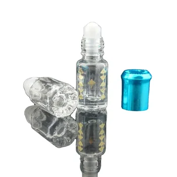 3ml 6ml 12ml Eight-square Attar/Perfume Oil Glass Bottle Roll-on Glass Bottle Wholesale
