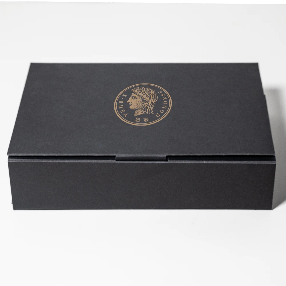 product custom size hot stamping high quality custom stamping grey board folding luxury perfume packaging paper gift box supplier-2