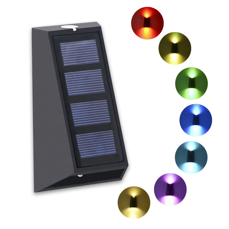 Solar Led Wireless Wall Light Garden Decoration Waterproof Outdoor Up and Down Solar Light Landscape Lighting Garden Lamp