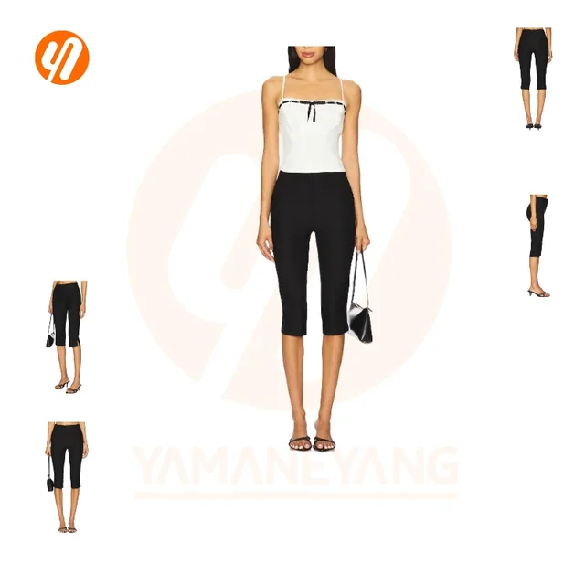 1906 Women's High Waist Breathable Seamless Maxi Spandex Leggings Customized Fitness Yoga Wear Black Casual Pants with on Waist