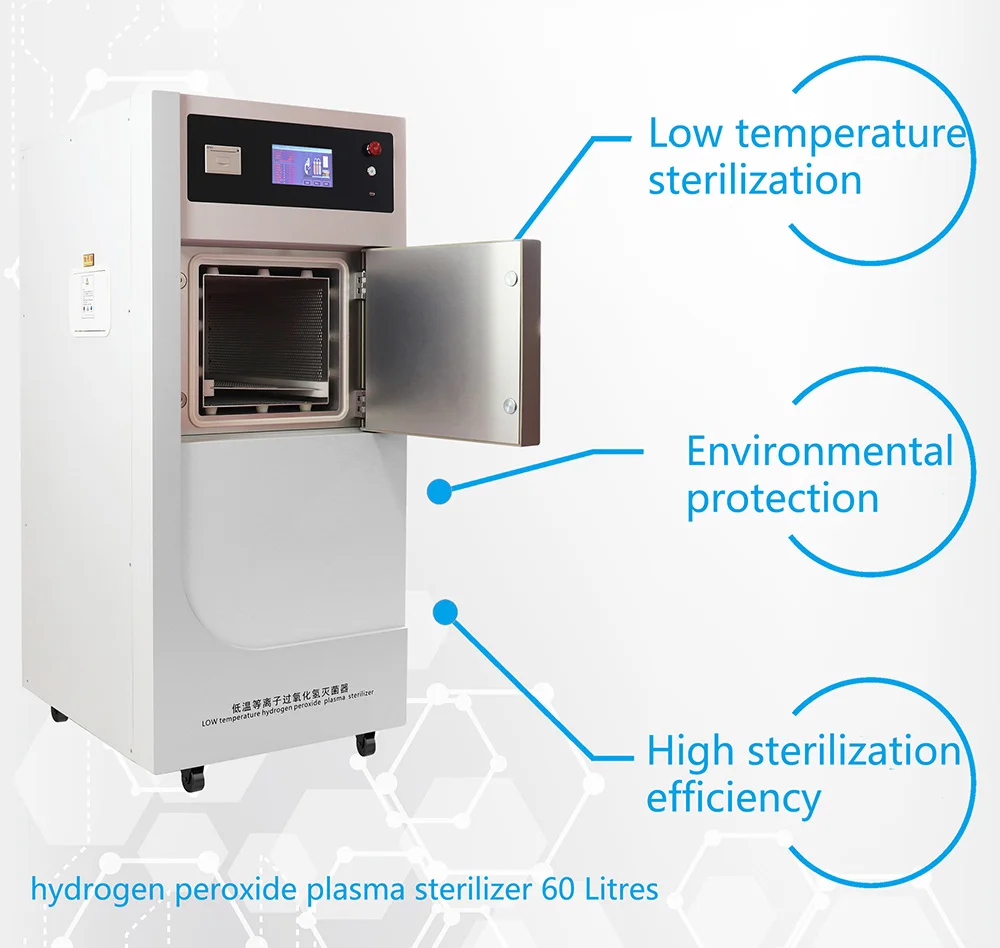 Hot Sale Sterilization Equipment 60L Low Temperature H2O2 Low Temperature Plasma Sterilizer