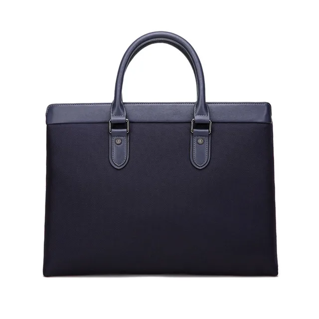 Fashionable Men's Briefcase Oxford Cloth Laptop Bag with Multi-Layer Design, Single Shoulder, Crossbody & Handheld Options