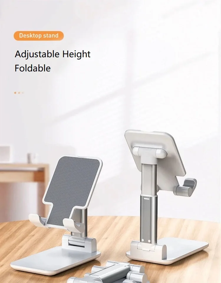 Регулируемый по высоте складной настольный держатель для планшета из АБС-пластика мобильного телефона