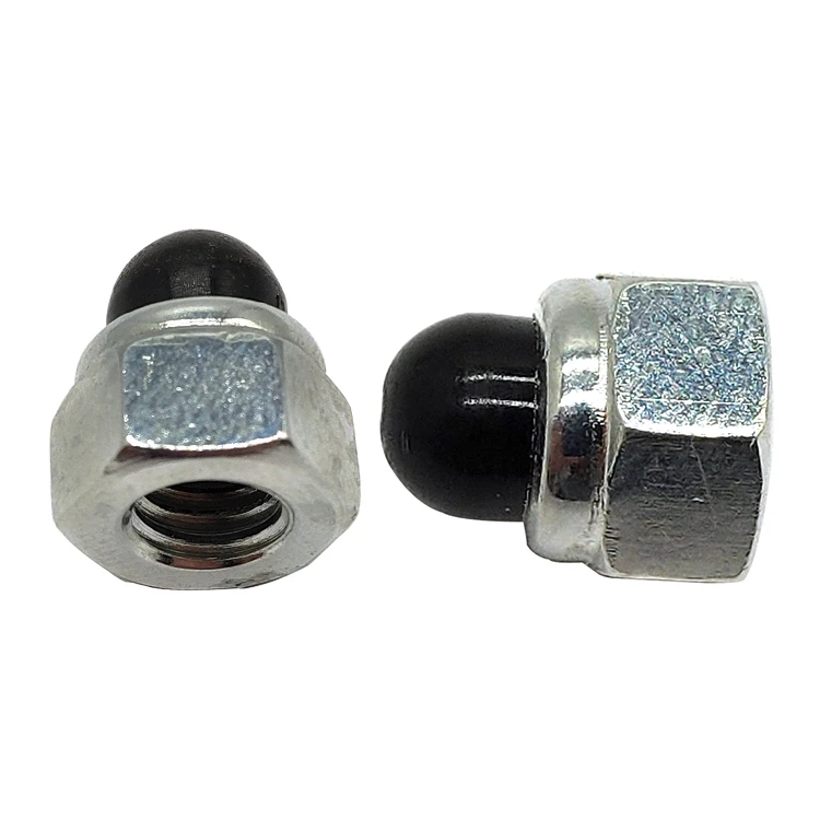 M3 M4 M5 M6 M8 M10 304 Stainless Steel Acorn Cap Domed Hex Nylon Insert Self Lock Nut Nylock Locknuts