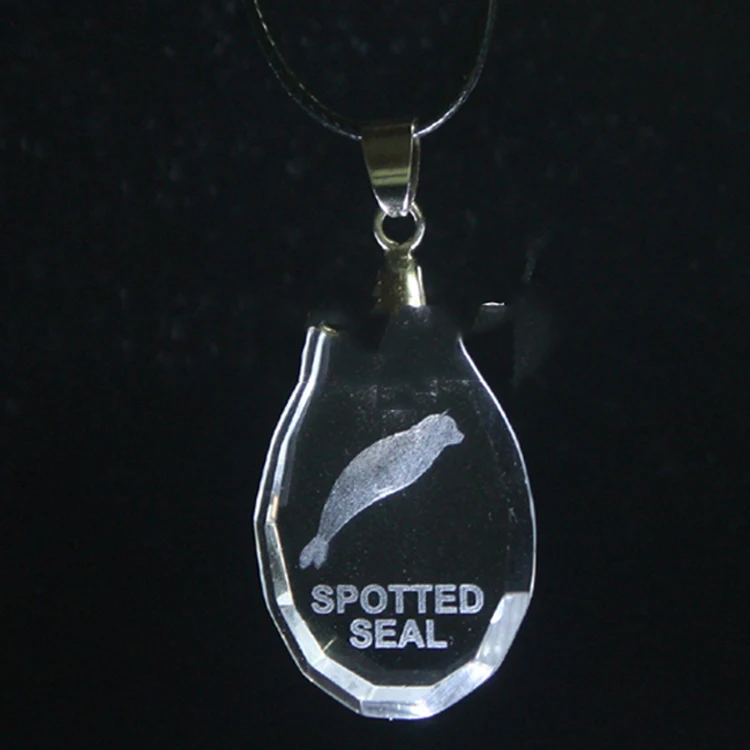 custom crystal necklace China Supplier Fashionable Laser Etched Healing  Oval crystal necklace