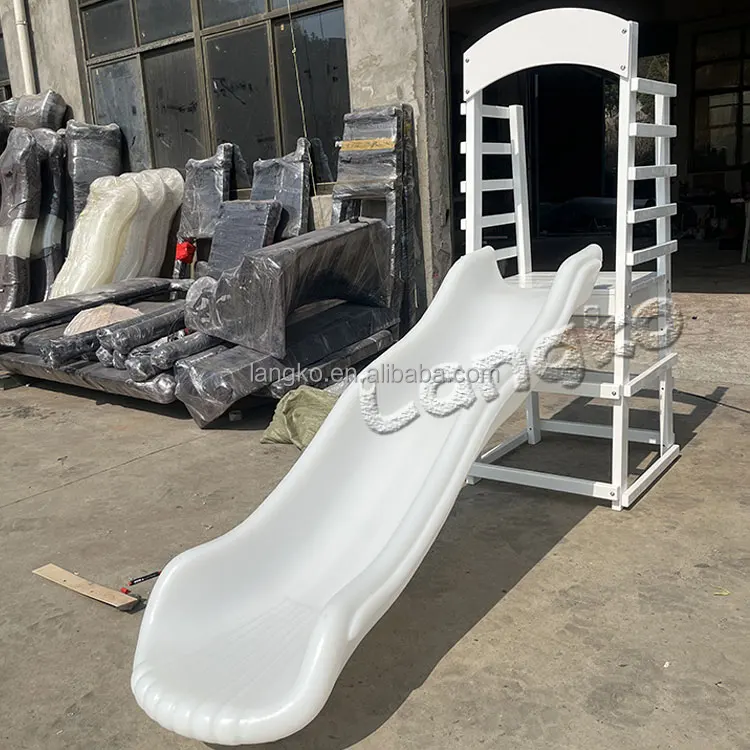 White Indoor Playground Soft Play Slides Ball Pit with Slide