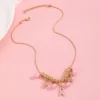 Collier en or rose 05kc g-296