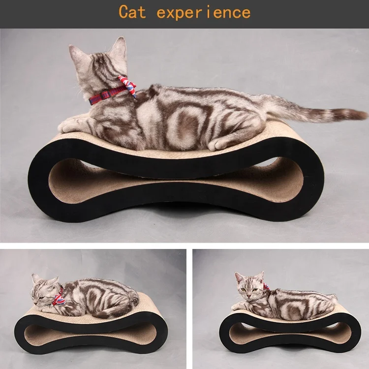 Ecofriendly Corrugated Paper Wall Mounted Cat Scratcher Cardboard Cat