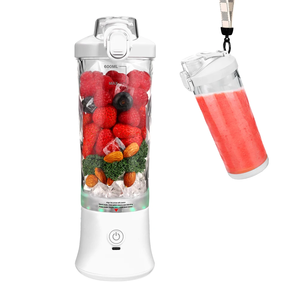 Factory Design Best Selling 600ml Sports Juicer Blender Protein Shaker Electric Portable Blender Portable Juice Blender
