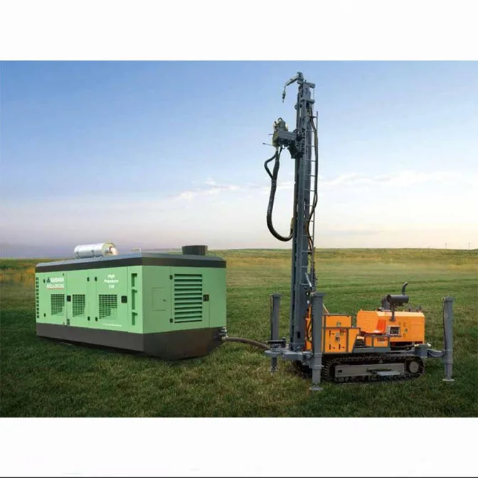 
 KW300 borehole water well drilling rig with mud pump and air compressor for sale