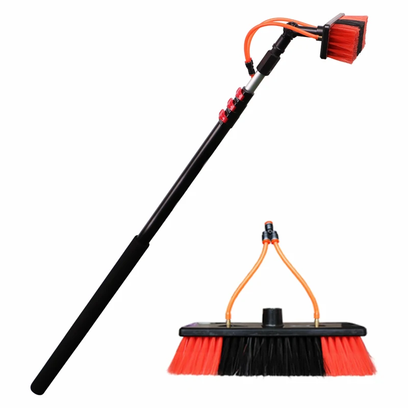 Extentool 9m Telescopic Water Fed Poles Brush for Solar Panel Wash Cleaning System Equipment