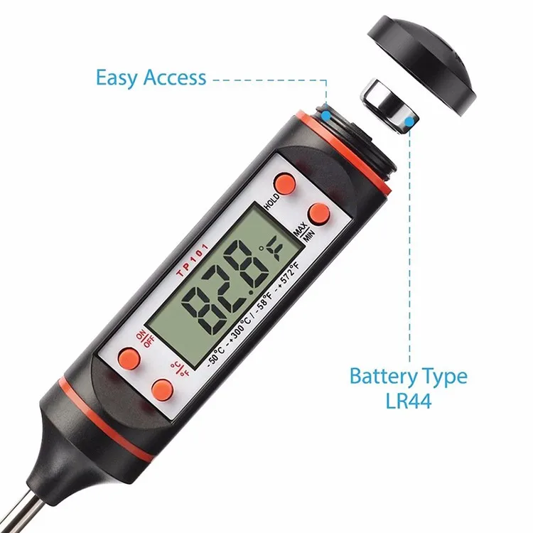 TP101 Digital Steak Thermometer Instant Read Cooking Grilling Meat Thermometer