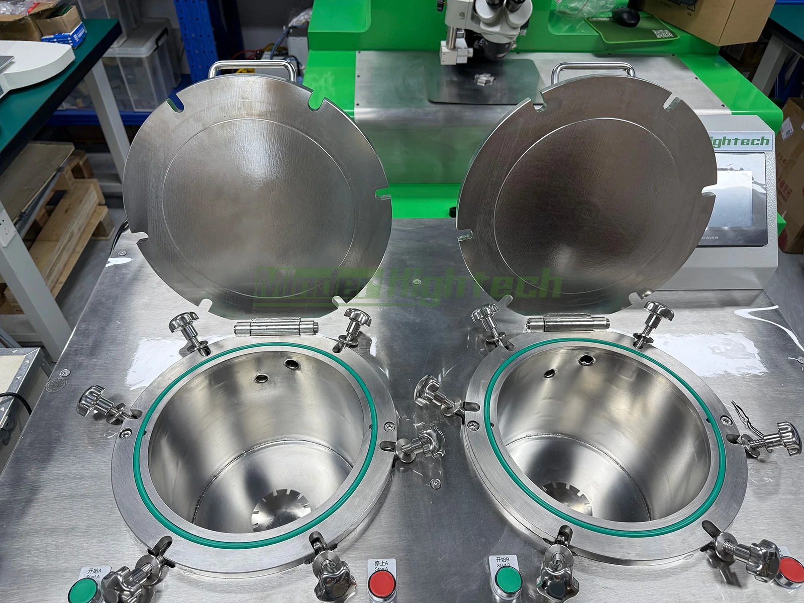 Система підвищеного тиску гелію He та фторованого масла