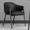 Black leather chair
