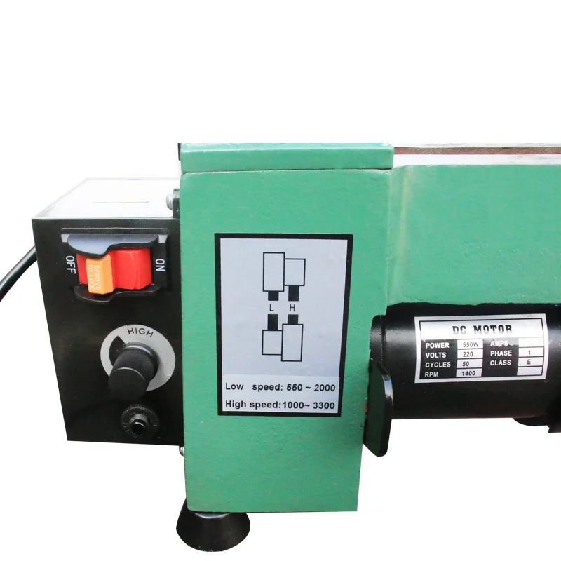 Wood Turning Machine Variable Speed Woodworking Lathe Small Wood Turning Machine