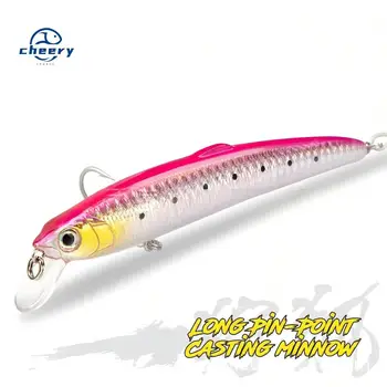 CHEERY Sale Stainless Steel Hard Baits Long-Casting Floating Minnows VMC Hooks Twitch-and-Pause Action Multiple Colors – Minnow – view 2