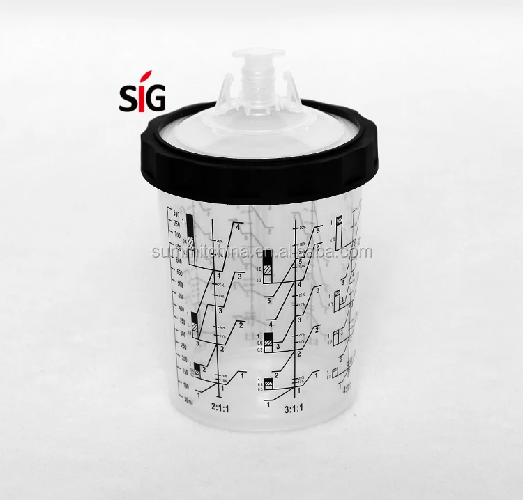 600 мл 125mic Автомобильный Спрей для смешивания красок oceanpower чашка с воротником машина по изготовлению крышек и внешняя чашка