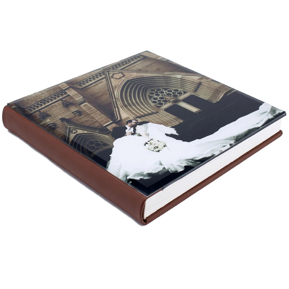 Glass Cover Flush Mount Wedding Photo Albums For Newlyweds Or Professional Photographer Buy