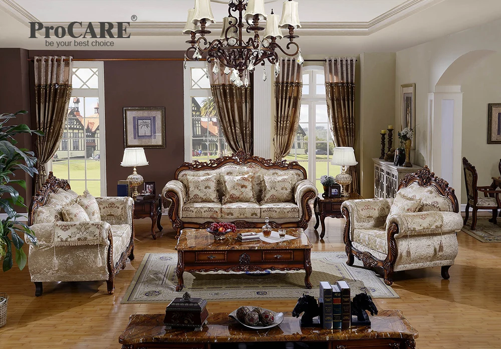 Factory Cheap Classic European Style Antique Design Cheap Fabric Sofa ...