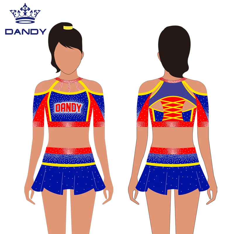 チアリーディングウェア パンデックスチアリーディング制服デザインチアアウトフィット