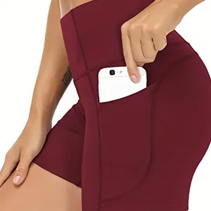 New Yoga Shorts Leggings High Waist Pocket Golf Fitness & Yoga Wear Custom Yoga Leggings