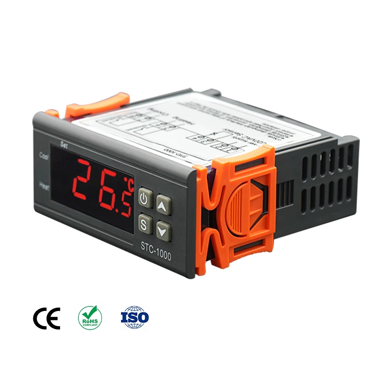 220v Lcd Regulator Led Temperature Controller Incubator STC-1000 Digital Thermostat for Cold Room Condenser Refrigeration Parts