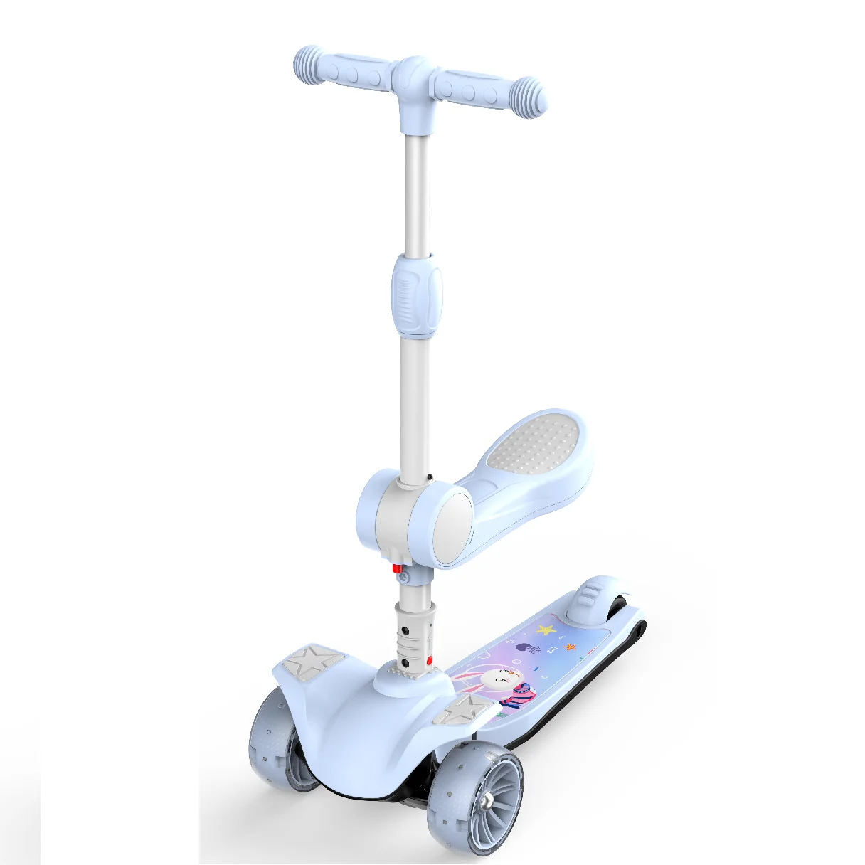 Three wheels kids Scooter with comfortable seat with EN71 CERTIFICATE